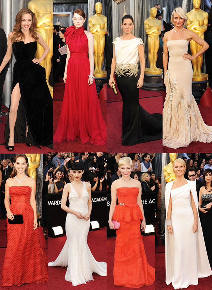 Celebrity Oscar Dresses 